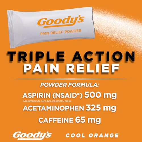 image for Goody's Extra Strength Headache Powder, Cool Orange Flavor Dissolve Pa