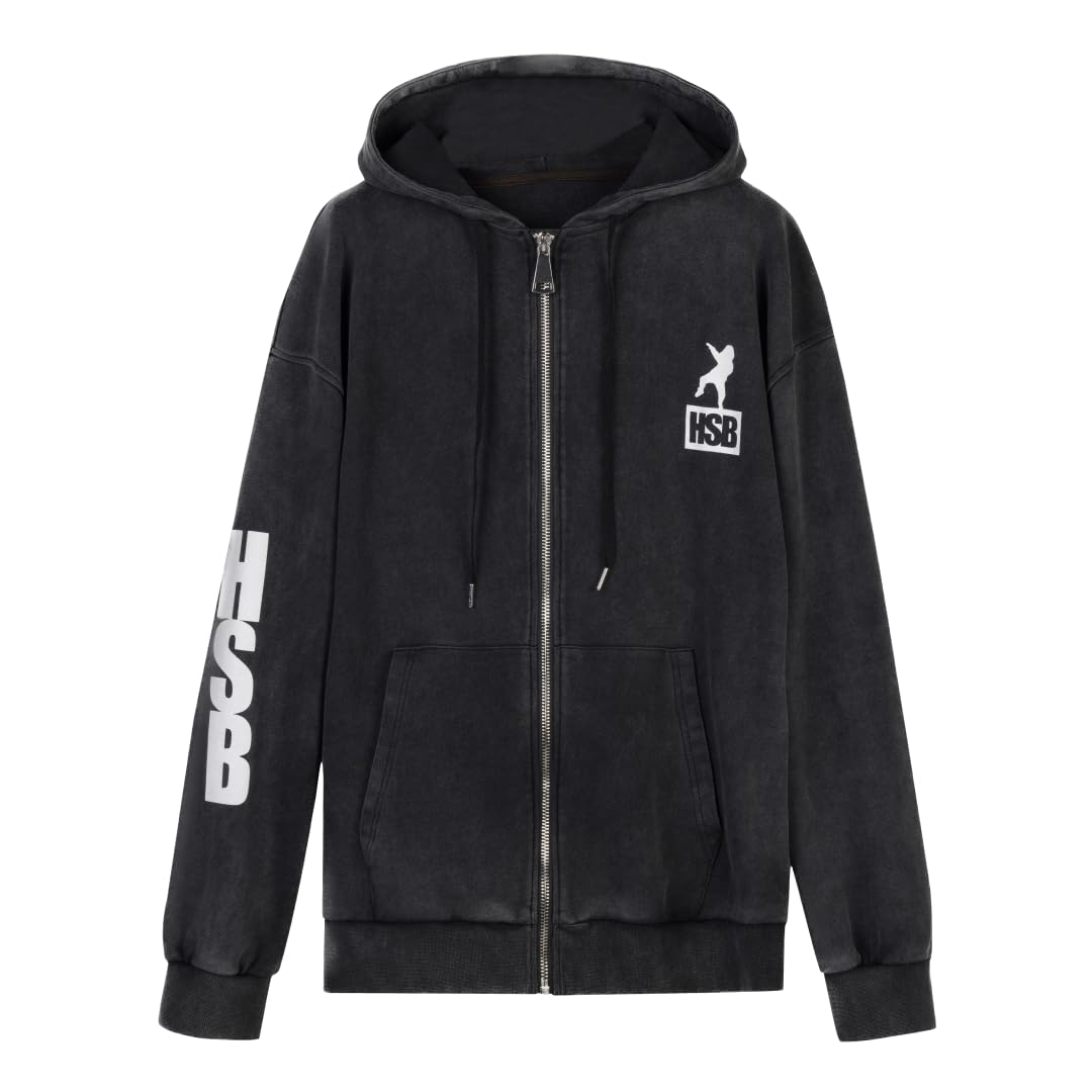HSB CollectionHSB Logo print cotton hoodie