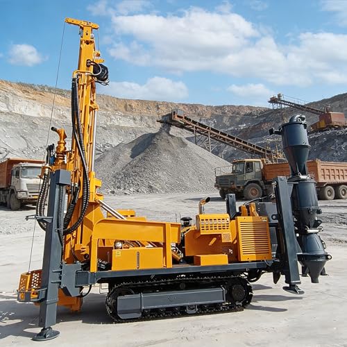 RC Drill Rig, Mining Exploration Drilling Rig Reverse Circulation, Core Drilling Machine & Geological Exploration Drilling Rig – Heavy Duty Crawler Hydraulic RC Drill Rig for Deep Borehole Drilling