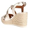 Geox Women's D Ponza Espadrille Wedge Sandal, Gold, 7 UK #3