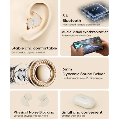 Image of Sleep Earbuds for Side Sleepers, Ear Buds Sleeping, Sleep Bluetooth Headphones, Mini Invisible Buds Comfort Fit for Sleeping, Wireless Bluetooth 5.4, 42H Playtime, Hidden Earbuds for Small Ears