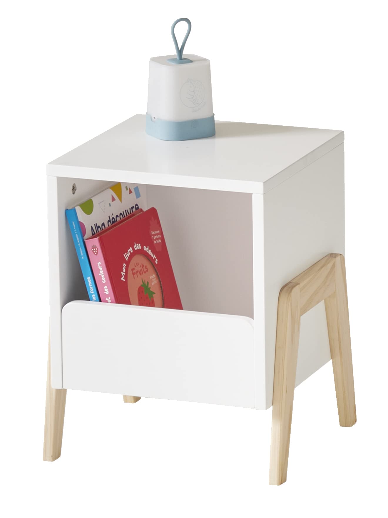 Vertbaudet Kinderzimmer Nachttisch,Retro weiß ONE Size