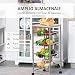 HOMCOM Carro Múltiusos de Cocina Baño con Ruedas 5 Niveles Carrito de...