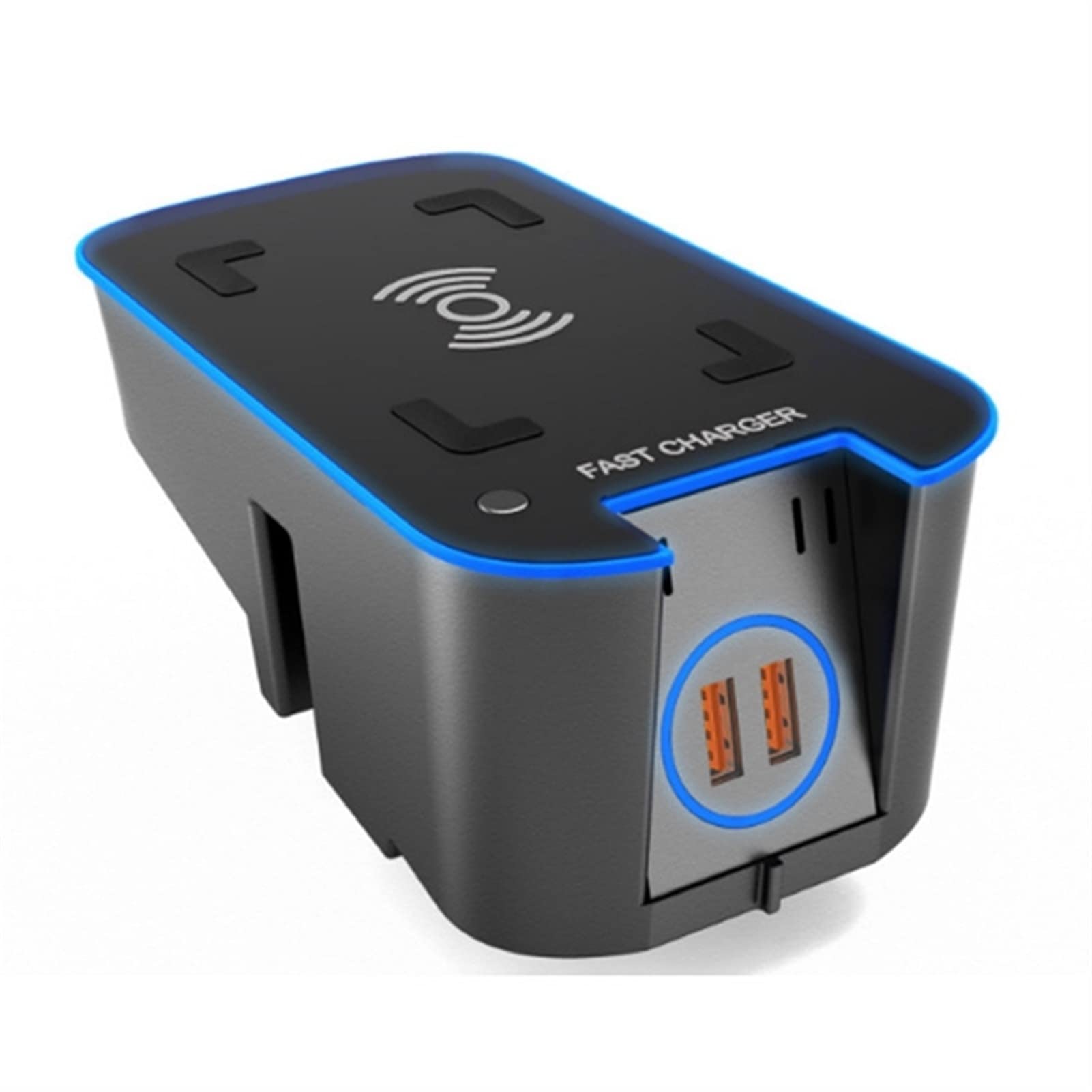 Adapter ładowarki samochodowej USB Ładowarka samochodowa QI bezprzewodowa, do VOLVO, XC90 S90 XC60 VC60 2018 2019 2020 15 W płytka ładująca uchwyt telefonu