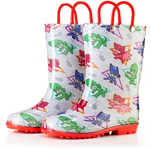 PJ Masks boys Character Printed Waterproof Easy-On Handles PVC Rain Boots (numeric_9)2