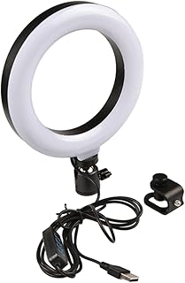 Hemobllo Adjustable Fill Light Adjustable Laptop Stand Phone Selfie Light Computer Ring Light Live Streaming Ring Lamps Video Photography Ring Studio Selfie Light Desk Selfie Lamp Halo LED