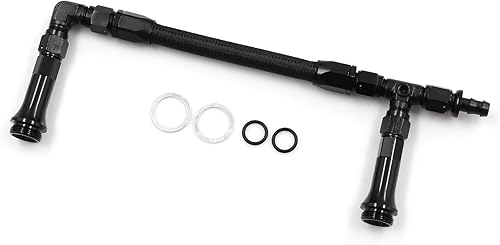 Miniatura 7 de Shkalacar Repuesto de línea de combustible de doble alimentación para carburador 4150 Holley 78 pulgadas -20 rosca, kit de línea de combustible de