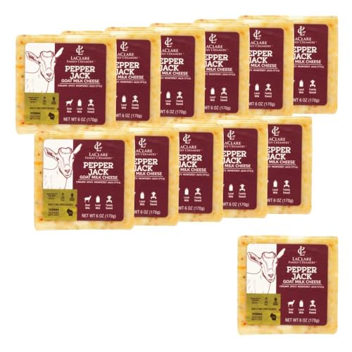 Laclare Creamery Goat Pepper Jack Cheese (Case Of 12)