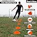 Disc Soccer Cones for Training Kids - 200,100,50 Small Plastic Cones for Sports Training - Flexible Conos for Soccer Practice Equipment, Basketball & Football Drills Equipment (Multi Color - 200 Pack)