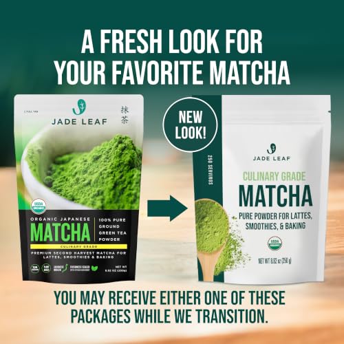 Image of Jade Leaf Matcha Powder, Organic Culinary Grade, 250g / 8.8oz