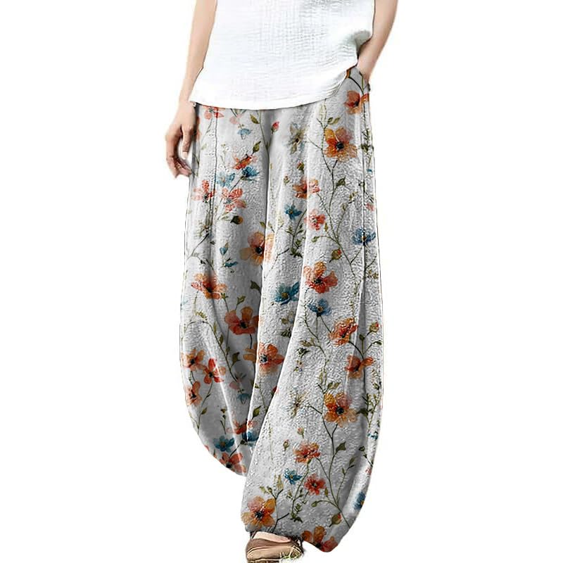 domirica Japanese Art Style Harem Pants for Women 2025 Fashion Summer Causal Wide Leg Elastic Waist Lantern Pants with Pocket