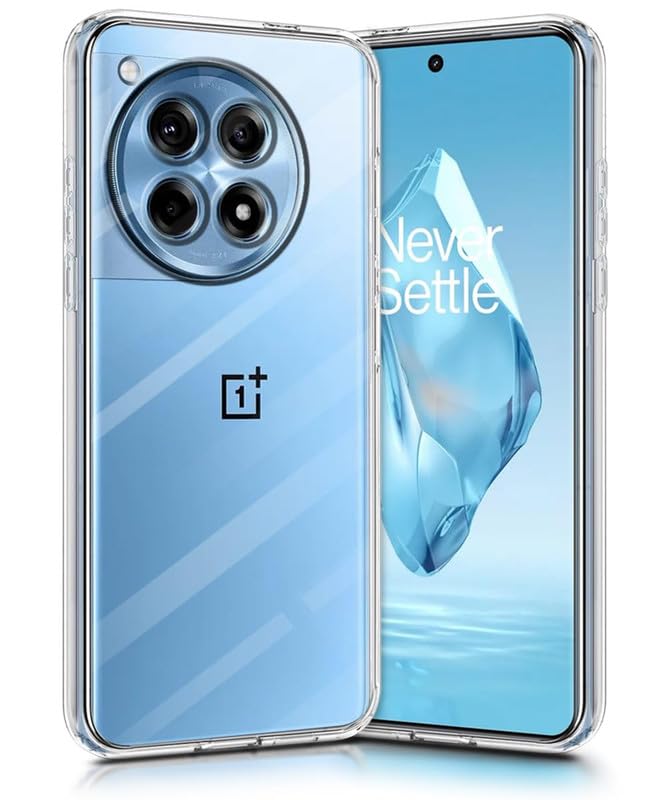 Image of Case Creation Brand -Plastic Mobile Cover For Oneplus 12R (Soft & Flexible Back Case),Transparent