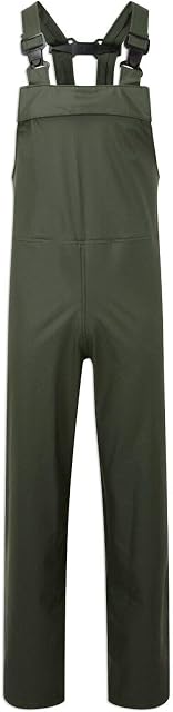 Air-Flex Waterproof Windproof BREATHABLE Bib N Brace Dungaree Overalls Lightweight Fort By Fortress S-XXL (L, OLIVE)