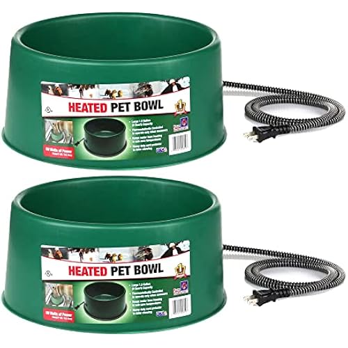 Farm Innovators Heated Pet Water Bowl, 60W, 1.5 Gallon