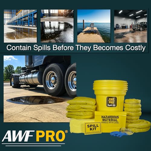 Image of AWF PRO 30 Gallon Hazmat Spill Kit, 81 Pieces