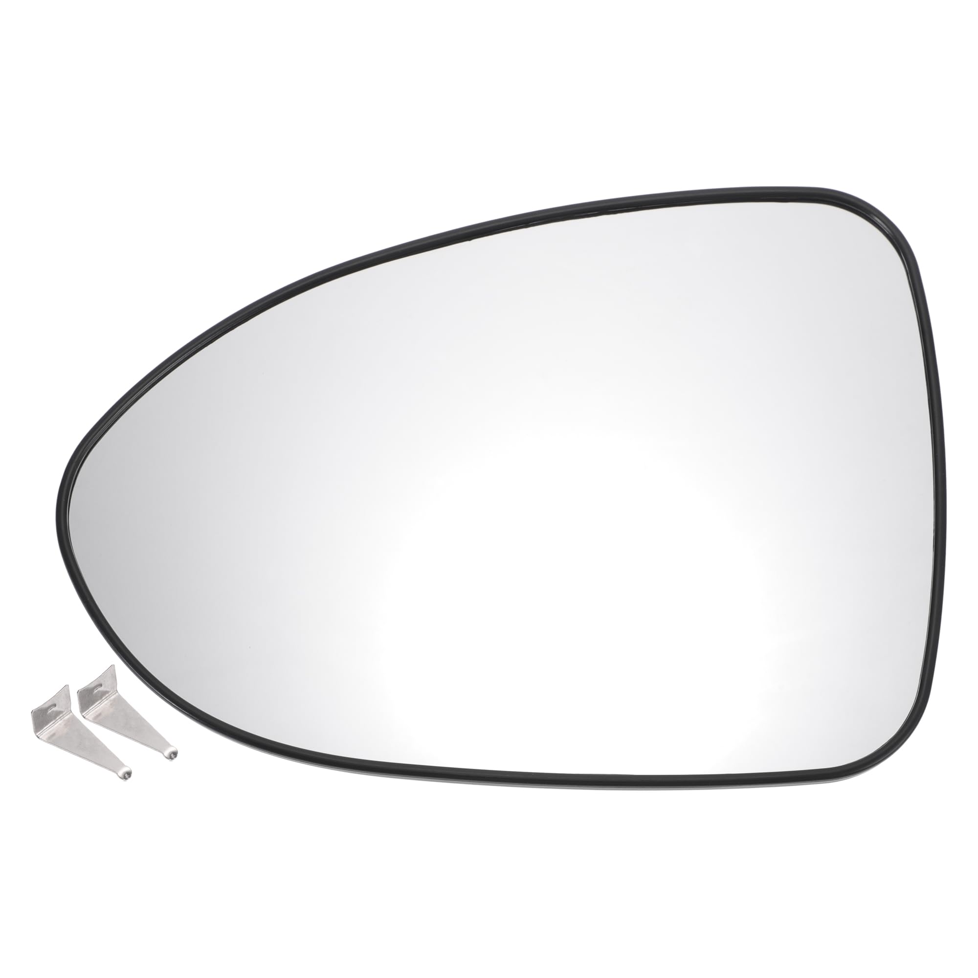 QUARKZMAN Vetro Specchietto Retrovisore Sinistro Riscaldato con Piastra di Supporto di Ricambio Bianco per Kia Rio 2012-2016.