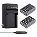 Powerextra 2 Pack Battery and Charger for Olympus BLN-1, BCN-1 and Olympus OM-D E-M1, Olympus Pen F, OM-D E-M5, Pen E-P5, OM-D E-M5 Mark II