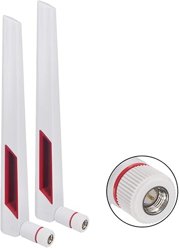 Onelinkmore Antena WiFi de doble banda 2.4G 5G 5.8GHz Antena Router SMA Macho Antena universal para PC Desktop FPV Drone PS4 ASUS AC88U AC87U