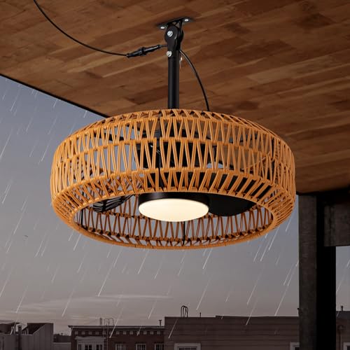 2034 outdoor ceiling fans with lights for patios waterproof plug in ceiling fan with remote 3cct dimmable reversible gazebo fan with hanging hook for canopypergolaporch