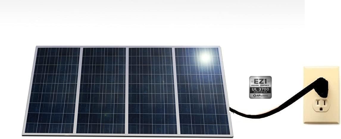 800W Plug-in Balcony Solar Kit (4-Panel) – Grid-Tie Plug and Play System with APsystems Microinverter, WiFi Monitoring & UL 3700 Certification