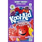 Kool-Aid Unsweetened Drink Mix, Berry Cherry, Caffeine-free, Individually Wrapped, 0.17 OZ, Pack of 48