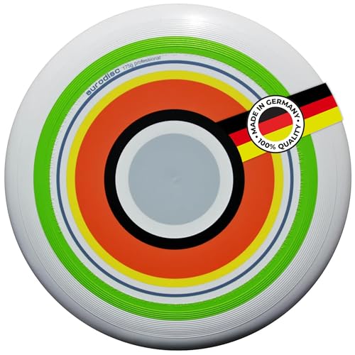 eurodisc 175g Ultimate Profi Wettkampfscheibe – Sportfrisbee mit Stabiler Flugbahn über 100 m, aus nachwachsenden Rohstoffen, ideal für Training & Wettkampf