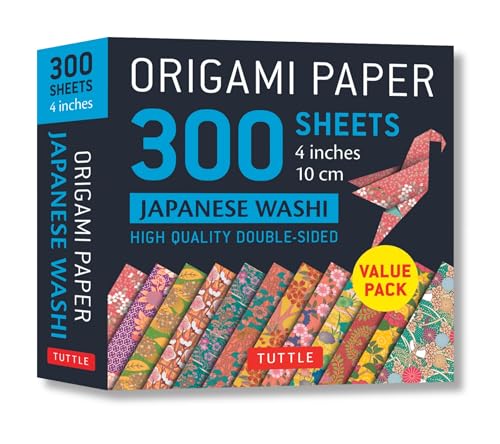 Origami Paper 300 Sheets Japanese Washi Patterns 4 (10 CM): Tuttle...