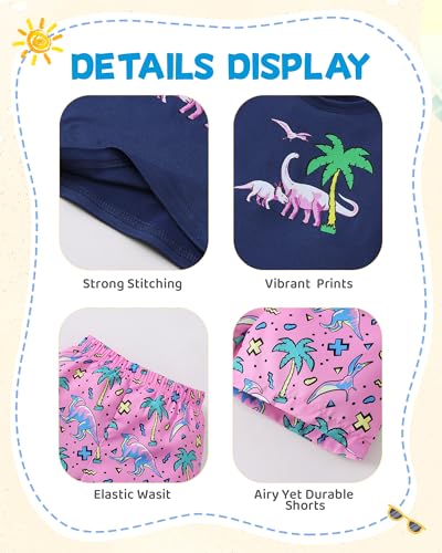 Image of NZRVAWS Toddler Baby Boy Summer Clothes 2Pcs Shorts Set Sleeveless Tank Tops Hawaiian T-Shirt Cute Boys Clothing Set