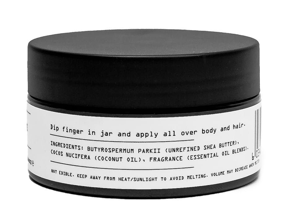 Miniatura 3 de KAEME GOLDFLAKES - Crema corporal de manteca de karité batida, hecha a mano con manteca de karité natural 100% cruda, crema corporal nutritiva, para