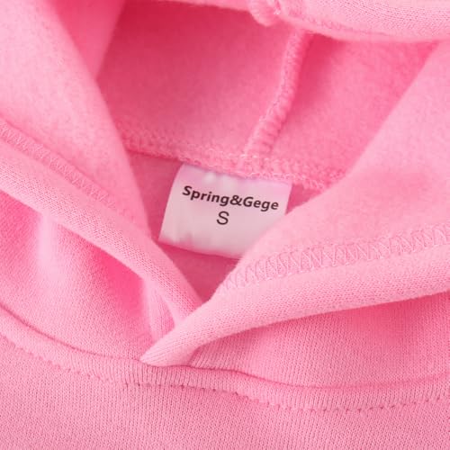 Image of Spring&Gege Youth Solid Fleece Hoodies Pullover Hooded Sweatshirts for Children (3-12 Years)