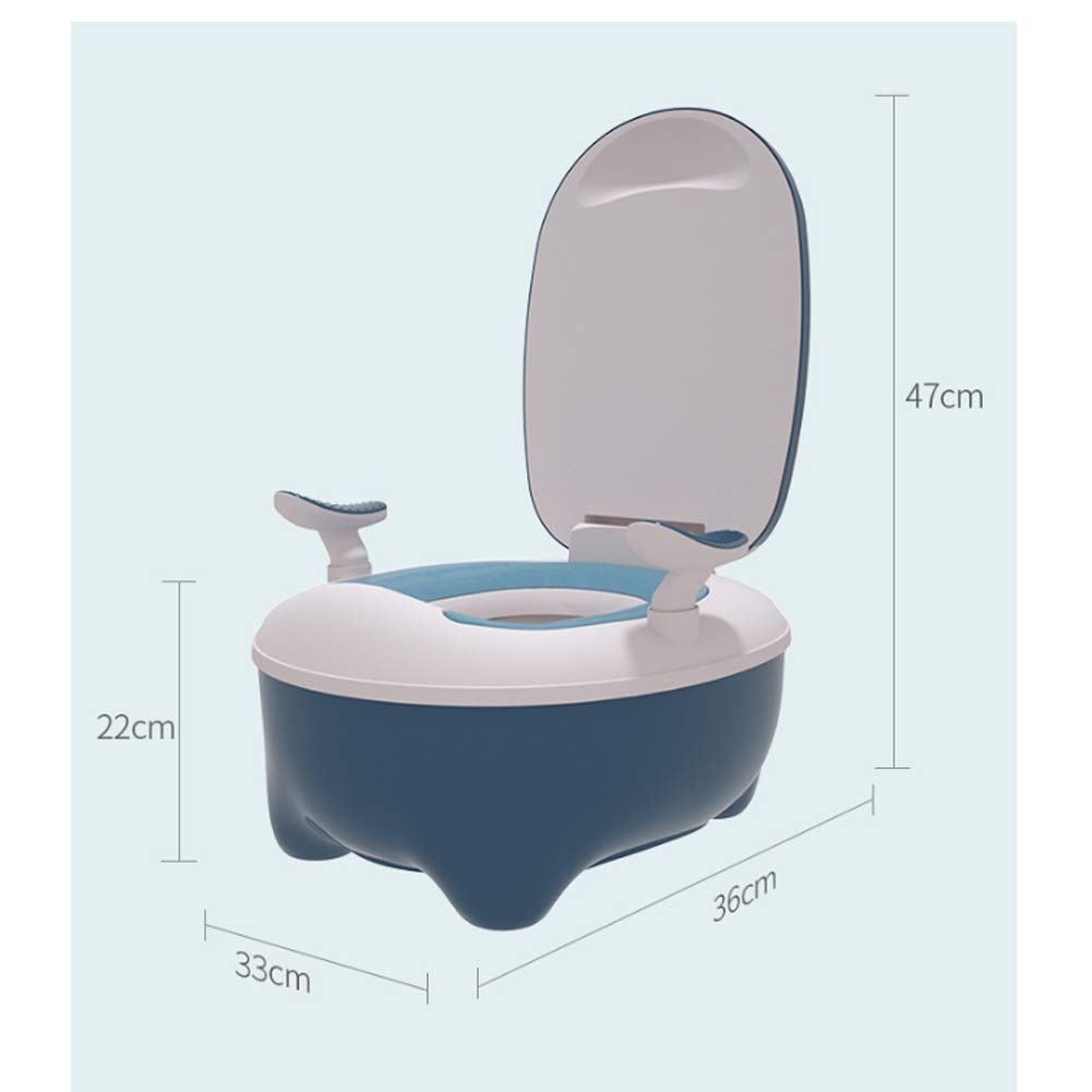 Baby Töpfchen, Kinder-Toiletten Trainingssitz, Tragbare Abnehmbare Toiletten-Pu-Kissenbasis Rutschfest, Integriertes Clamshell-Design, Geeignet für Jungen und Mädchen Im Alter Von 1-6 Jahren