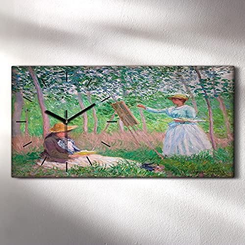 Horloge sur Toile Impressionnisme Haute Définition Chef d'Œuvre Monet - 3