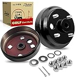 Roykaw EZGO Brake Hub Drum W/30 Teeth Die Casting Fine Splined for TXT/Medalist/RXV/Shuttle 4/6, ST...