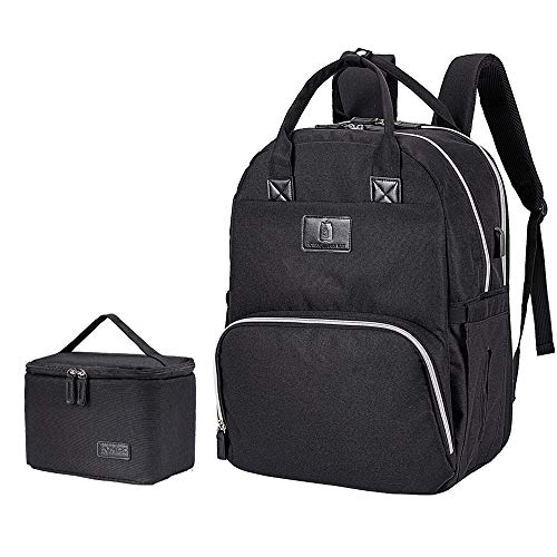 Diaper Bag Breast Pump Backpack - Multi-Function Cooler and Moistureproof Bag Double Layer