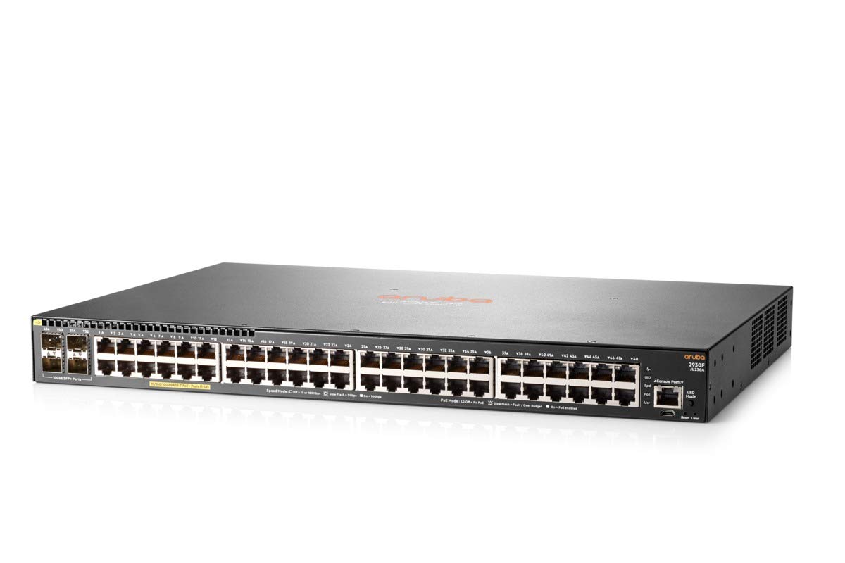 HP Hewlett Packard Enterprise Aruba 2930F 48G Poe+4SFP+Switch, JL256A#ABB