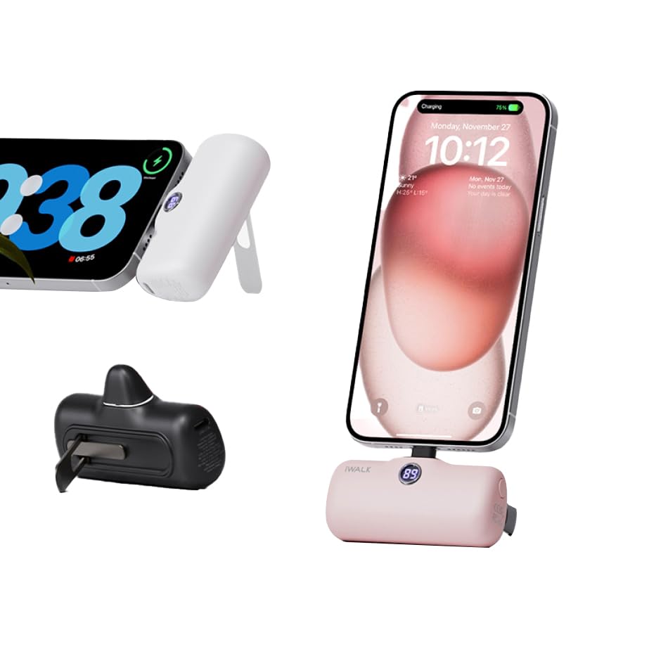Amazon | 【iWALK (アイウォーク)】モバイルバッテリー スタンド式
