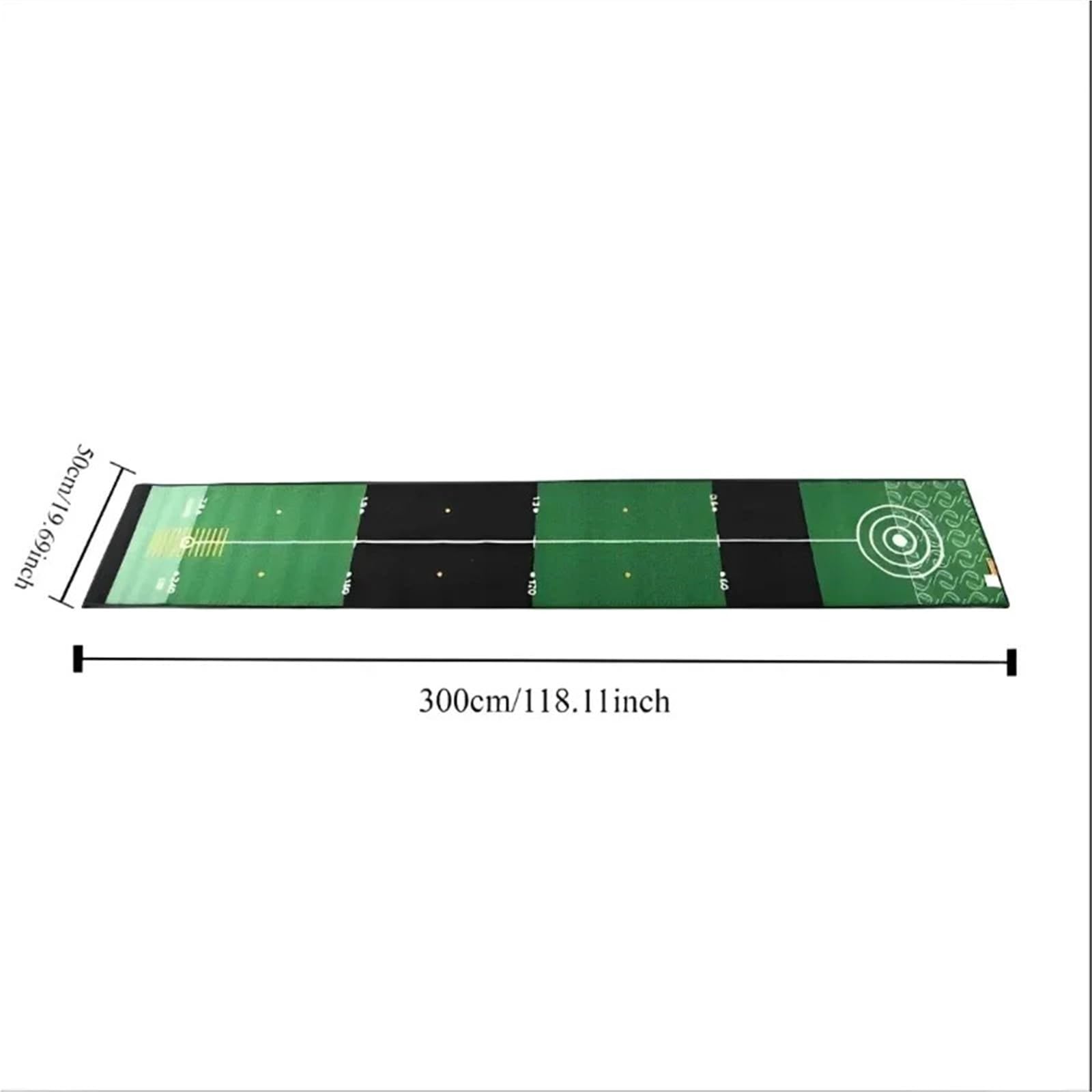 Genérico Compatible con Alfombra de Golf, Alfombrilla de Golf Verde for Interiores y Exteriores, Antideslizante Lavable, 50x300cm