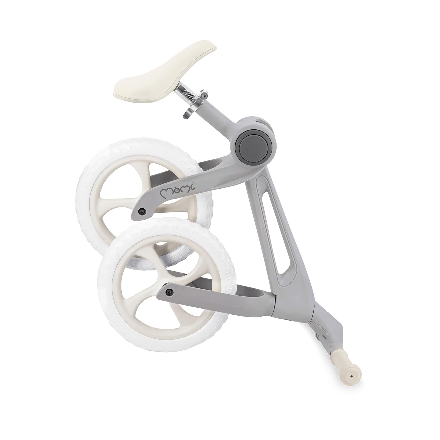 Momi Bicicletta senza pedali NORU per bambini dai 2 anni (max 25 kg), pieghevole con un pulsante, sella regolabile, ruote EVA antiforatura da 12"