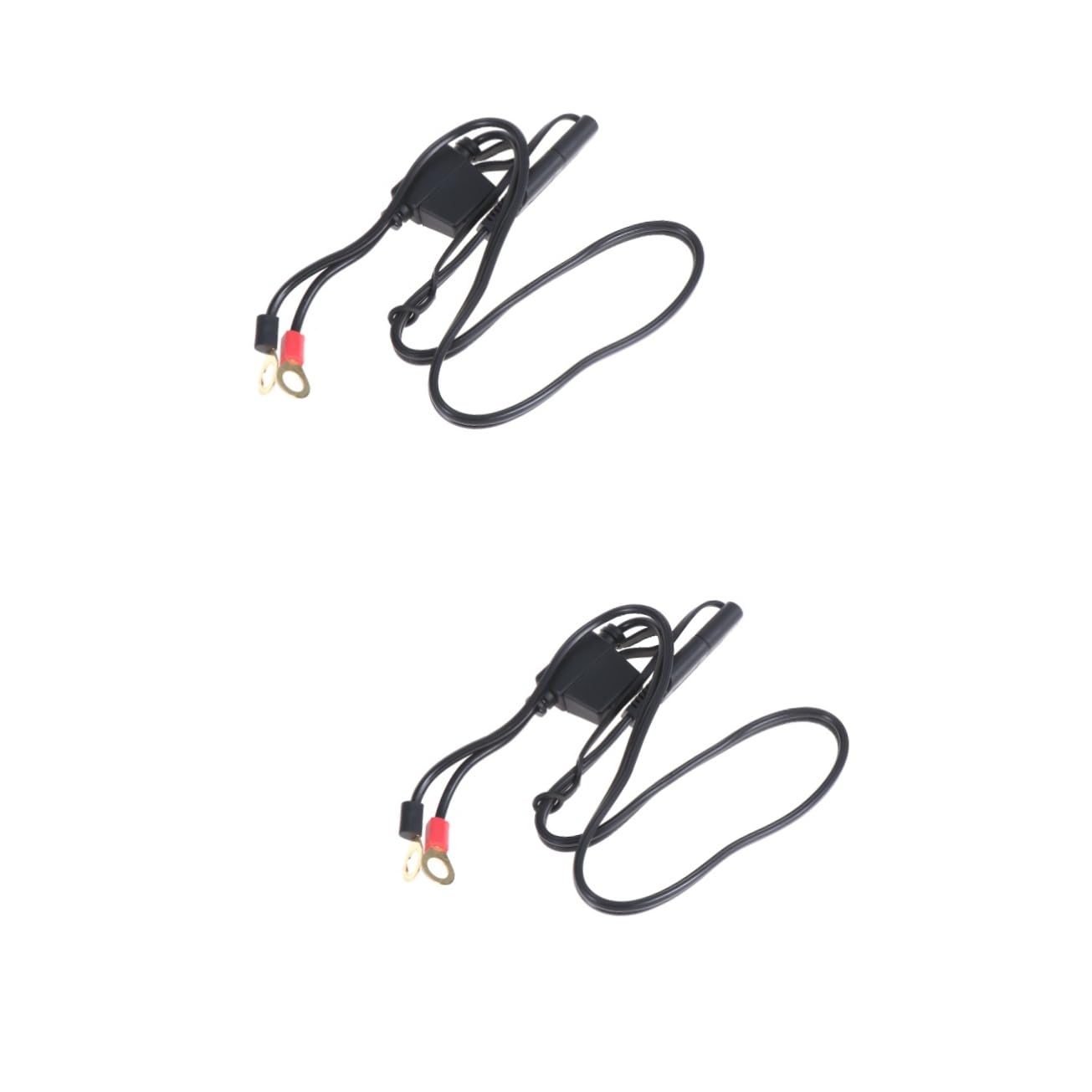FELTECHELECTR 2pcs Motorcycle Charging Cable Power Cable for Home and Outdoor Use Simple and Tool for Easy Motorcycle Battery Charging