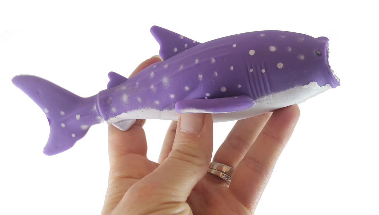 Purple Spotted Sand Filled Squishy Shark Moldable Sensory, Stress,  Squeeze Fidget Toy ADHD Special Needs Soothing Ocean Animal OT