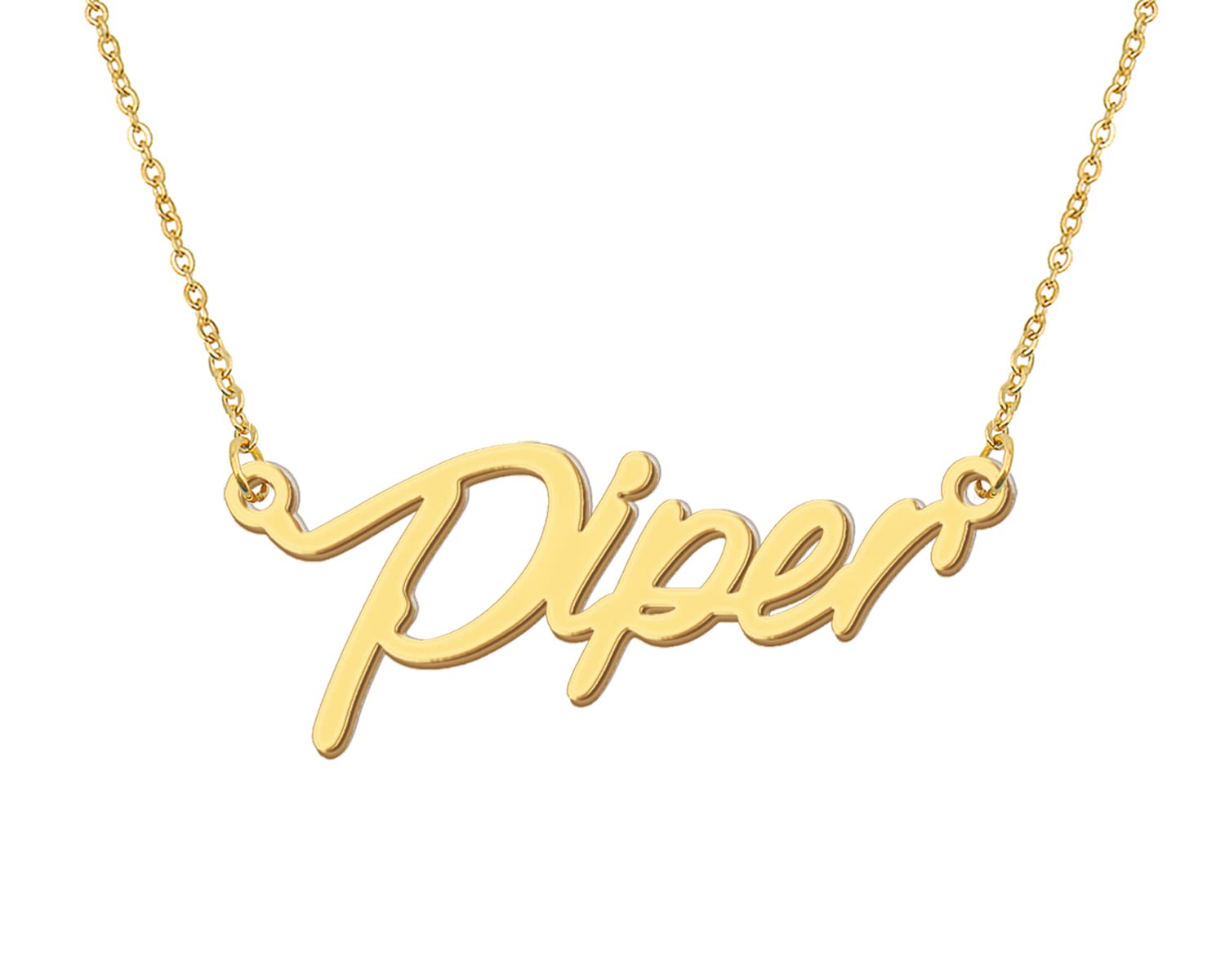 AoloshowPersonalized Name Necklace Custom Any Name Necklaces Jewelry for Womens New Mom Bridesmaid Gift