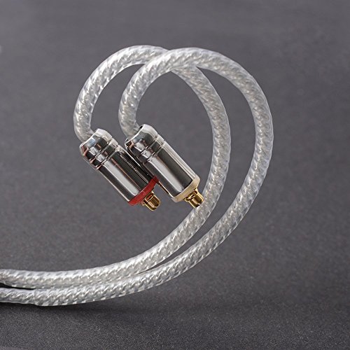 Hellodigi Upgrade Oortelefoon Kabel, 4Core 5N Sliver Plated Koper Vervanging Upgrade Beugel, Afneembare MMCX Kabel voor… - Afbeelding 4