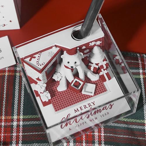 Calendrier 2026 avec relief 3D sculpté et carnet de notes intégré