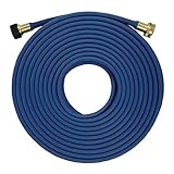 FLORIAX Garden Flat Soaker Hose 1/2 in x 50 ft, More Water Leakage, Heavy Duty, Metal Hose Connector Ends, Save 80% Water Great for Flower beds, Seedling, Landscaping