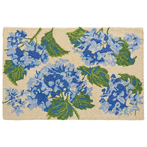 Tapete floral de lana 100% 24 x 36 pulgadas miniatura 1