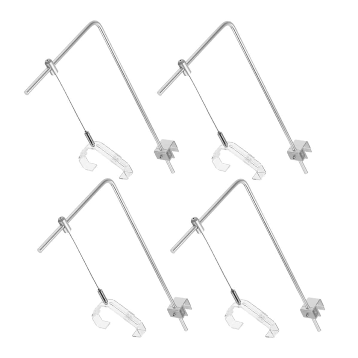 Aluminiumlegierung Aquarium Lampenhalterung 4 Stück