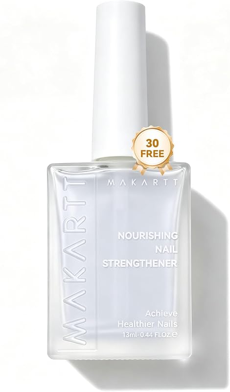 Nourishing Nail Strengthener for Damaged Nails: Water-Based Keratin Nail Repair Treatment, Ridge Filler Base Coat, 30-Free Air Dry for Gel Break, Peeling, Soft Thin Natural Nails, Clear 13ml | Water-based Keratin, For Damaged, Peeling, Soft, or Thin nails, 30-Free Formula, Air Dry