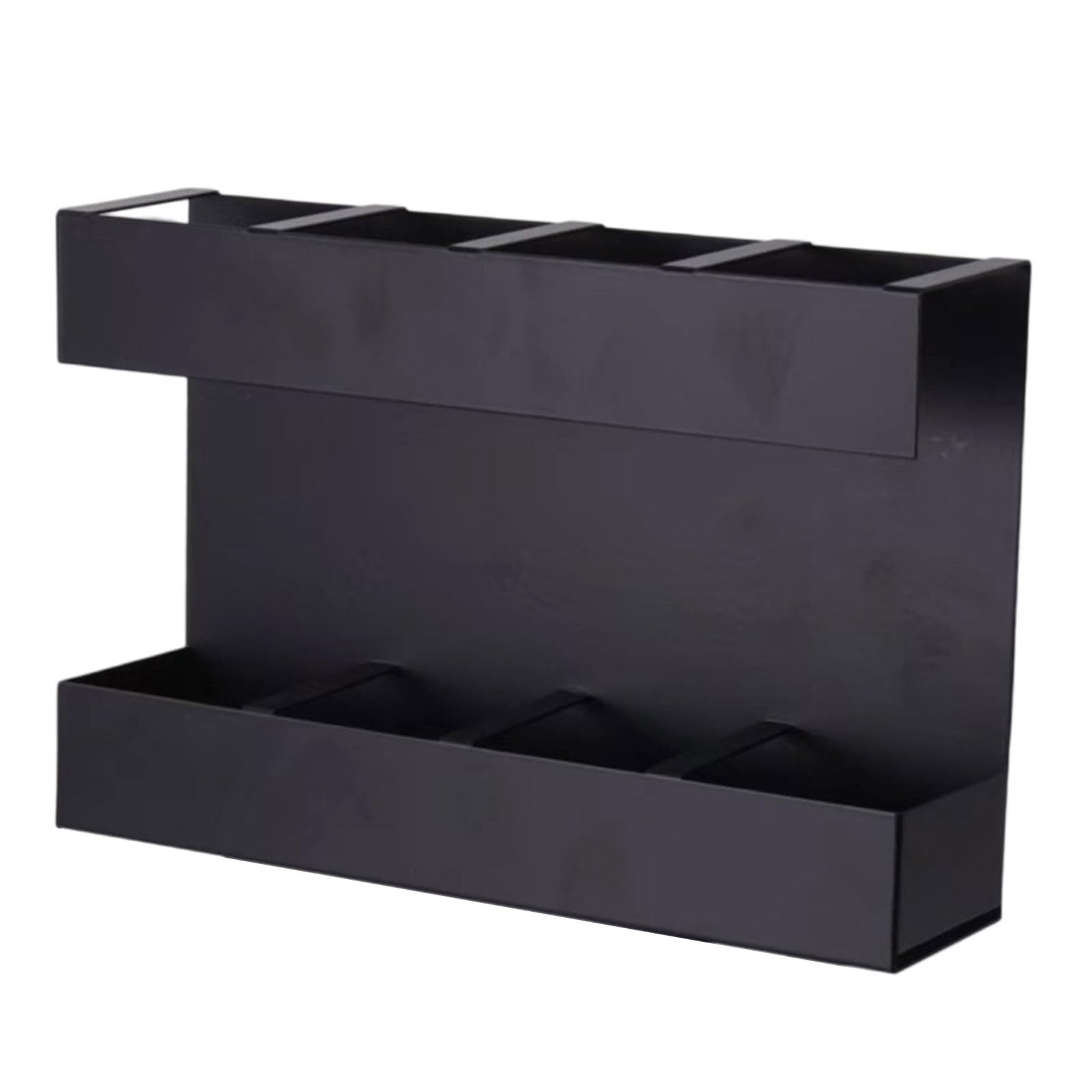 Distributeur de paille en métal suspendu double fonction pour un rangement vertical ultra compact