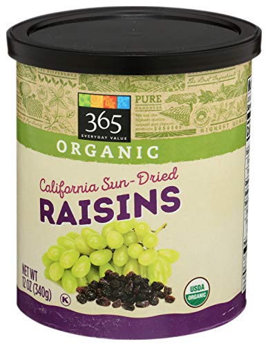 365 Everyday Value, Organic Raisins, California Sun-Dried, 12 oz