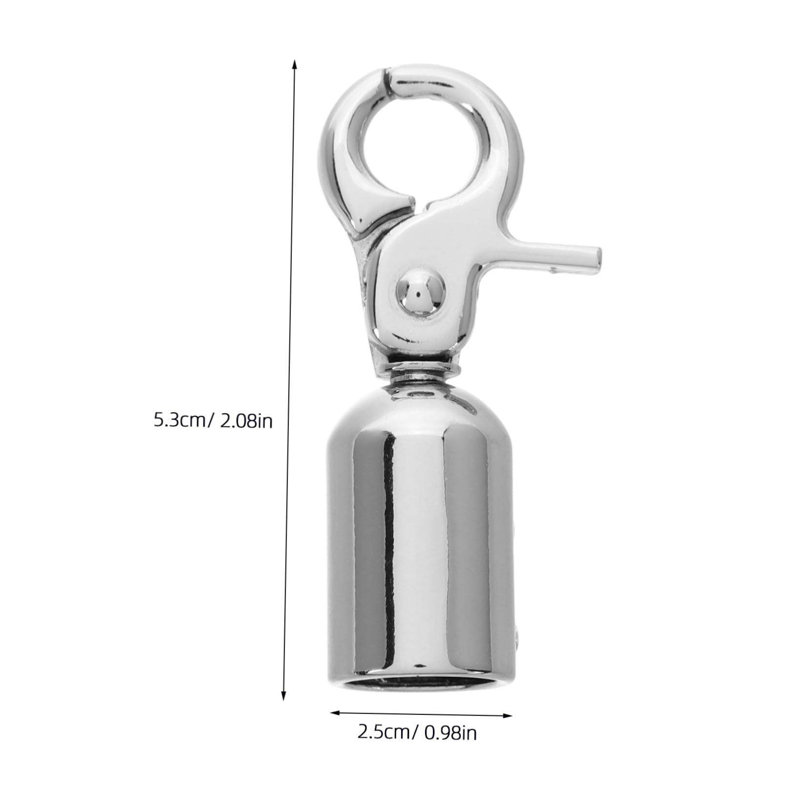 ARTIBETTER Rope End Stopper Hook 4pcs Alloy Rope Connectors Elegant Guardrail Cord End Cap Silver White 13mm Diameter